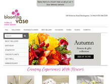 Tablet Screenshot of bloomingvase.com